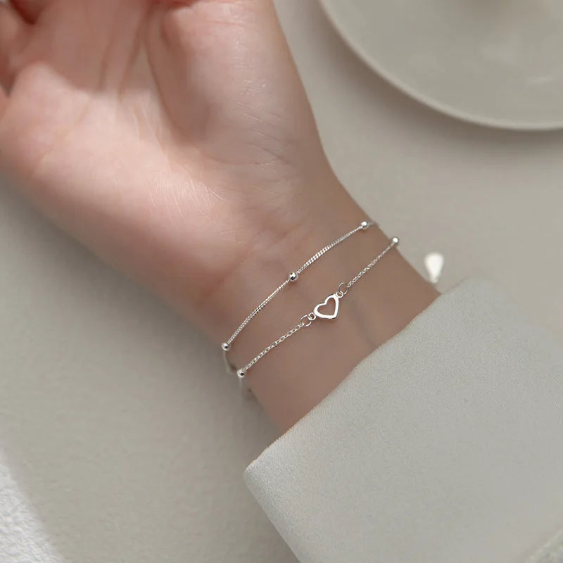 Silver butterfly bracelet