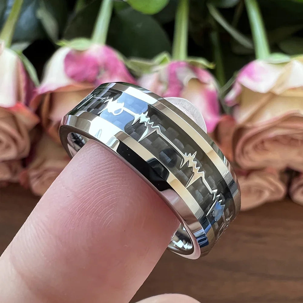 Black heart ring