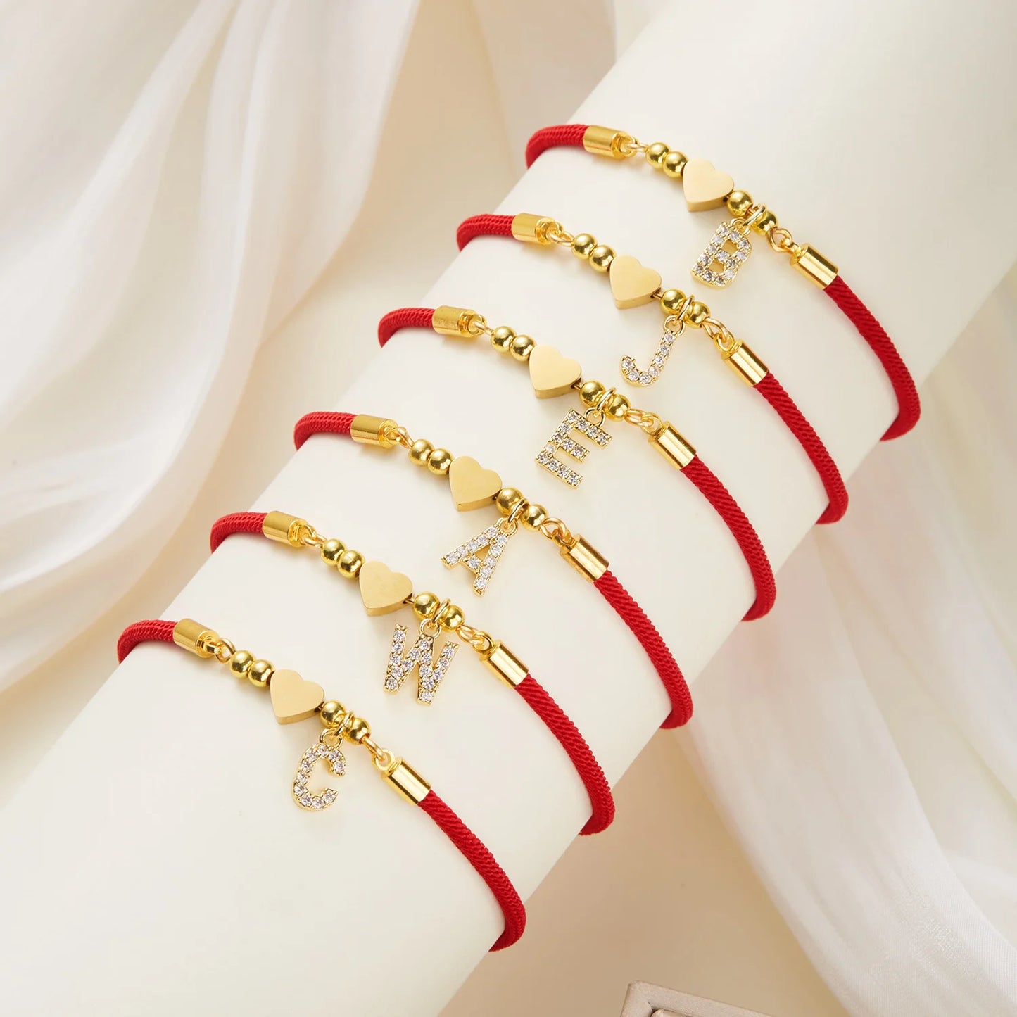 Heart charm bracelet