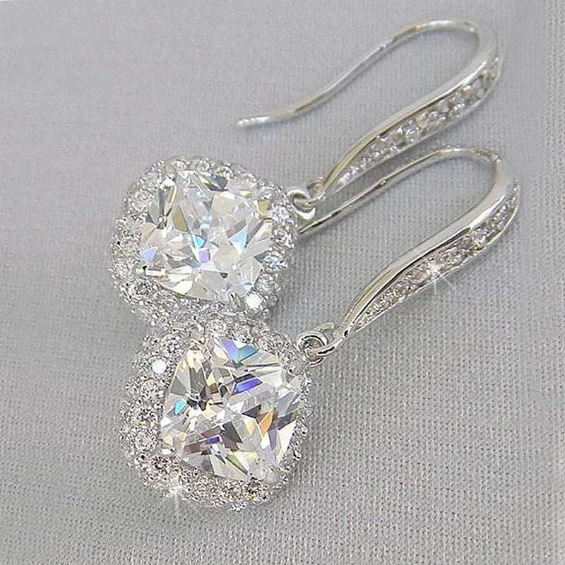 silver dangle earrings