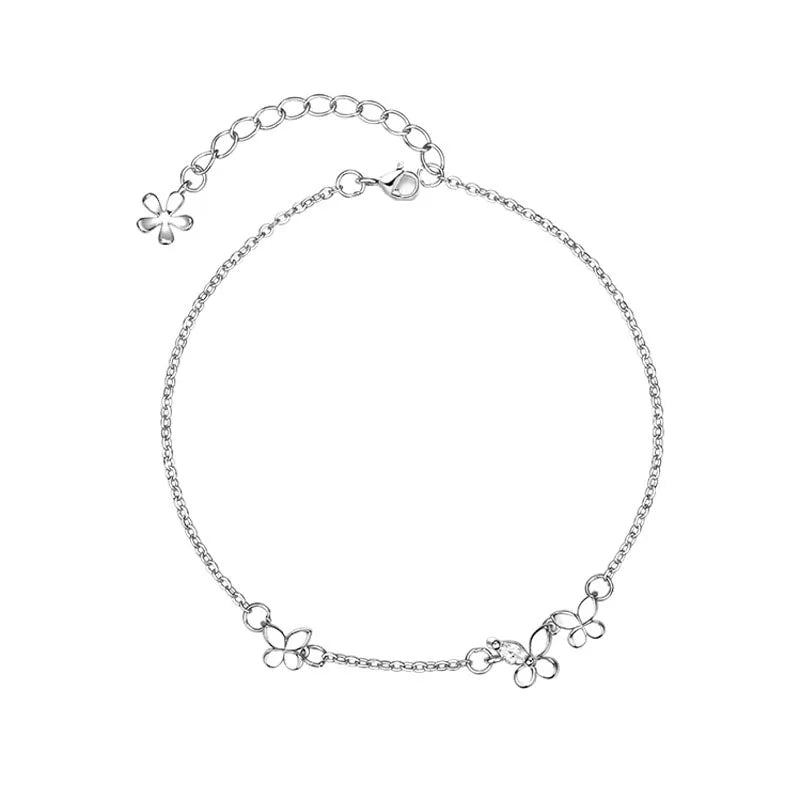 Silver butterfly bracelet