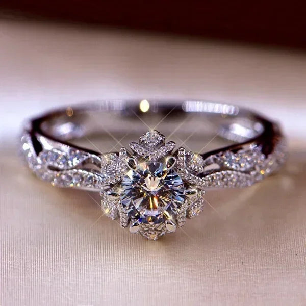 Birth flower ring