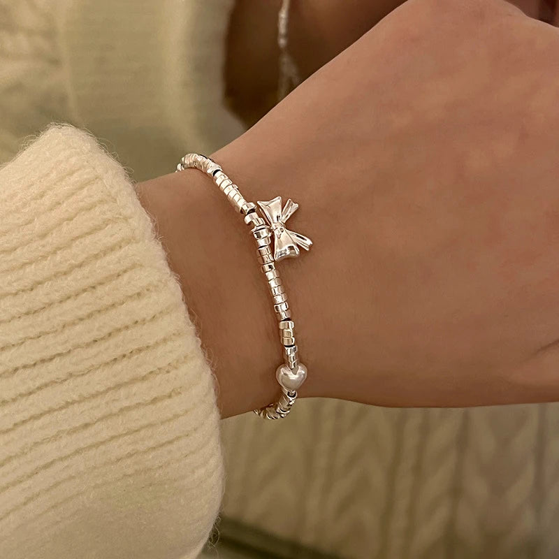Silver butterfly bracelet