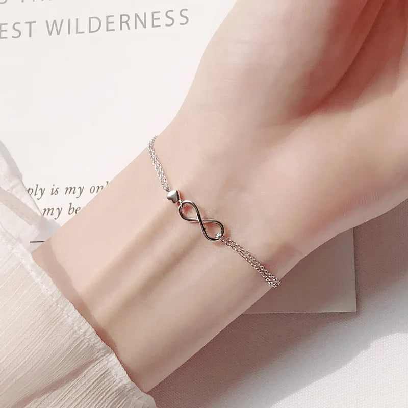 Silver butterfly bracelet