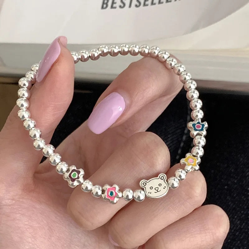 Silver butterfly bracelet