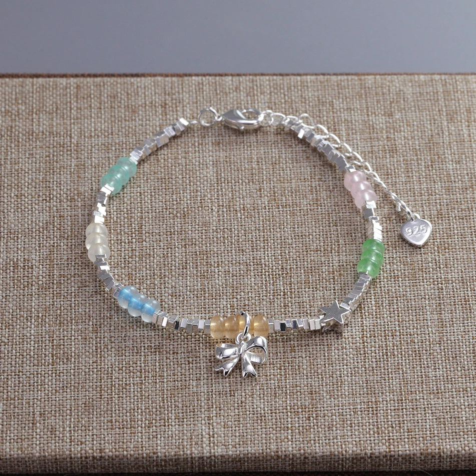 Silver butterfly bracelet