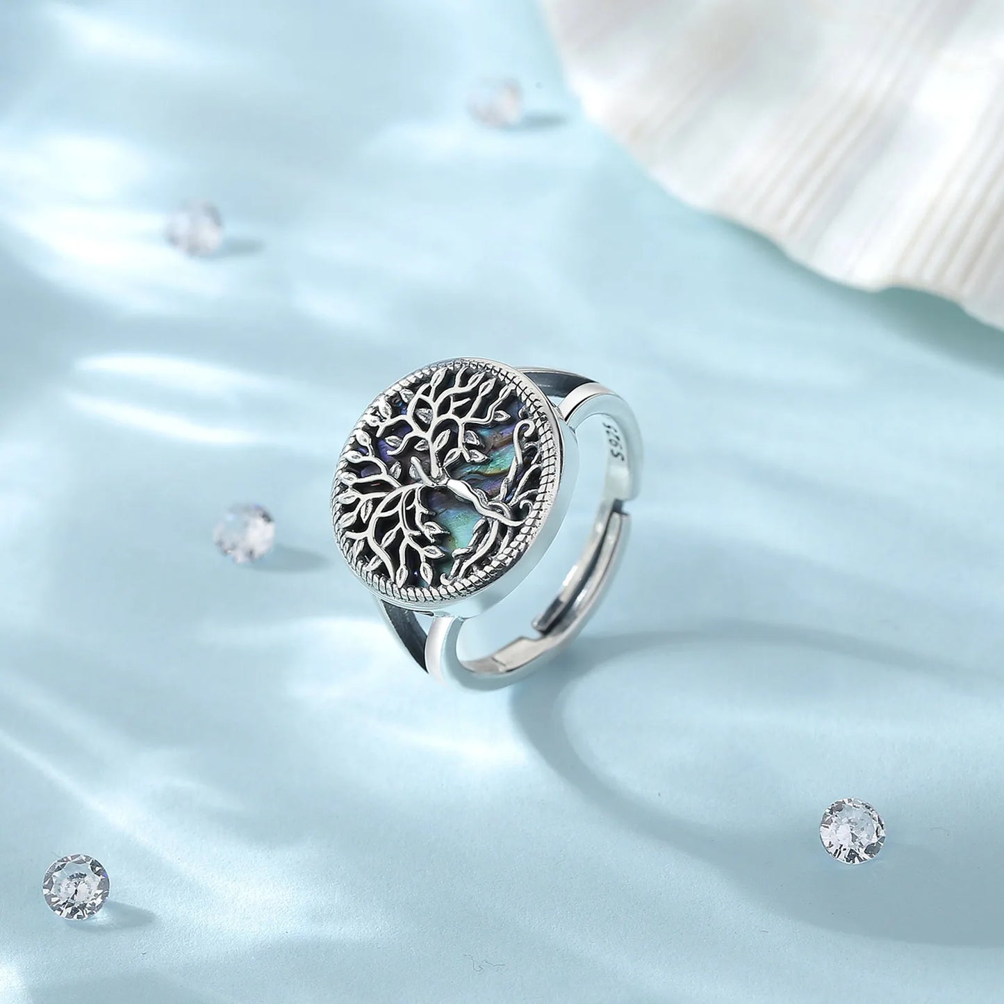 tree of life ring silver