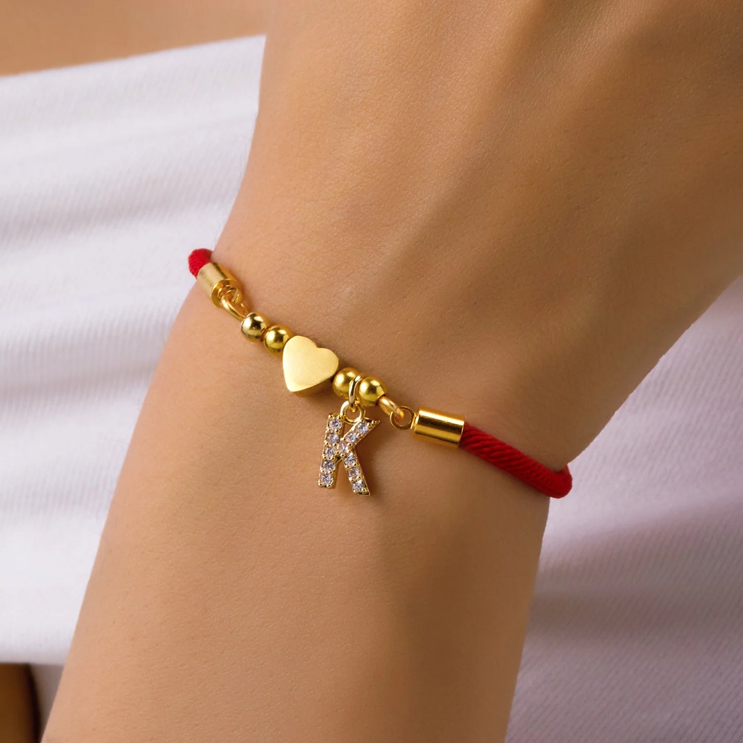 Heart charm bracelet