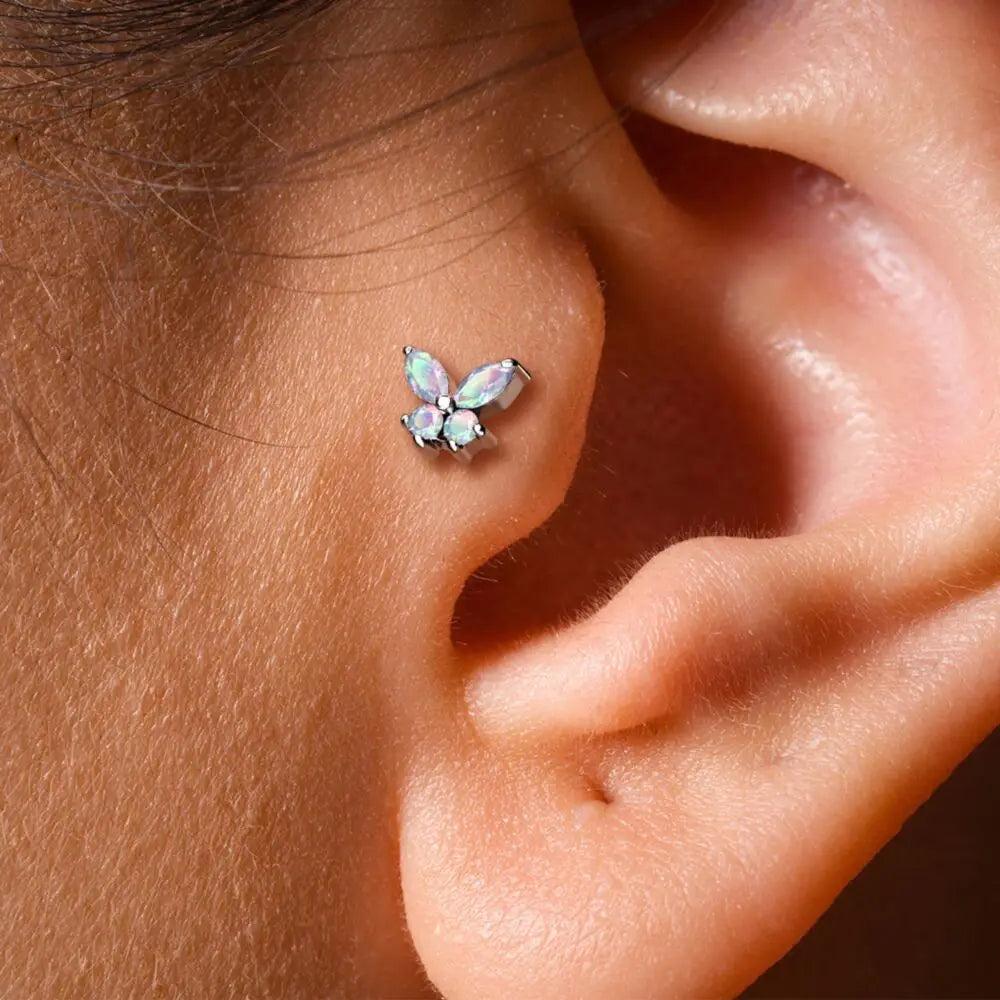 Flat back earrings