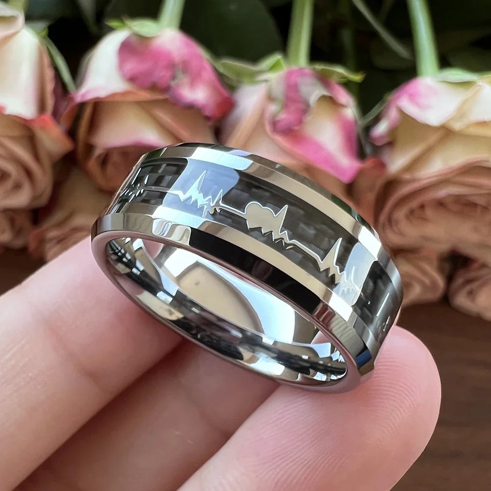 Black heart ring