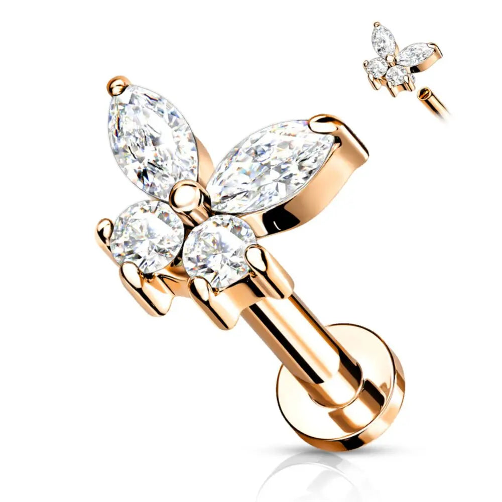 Flat back earrings