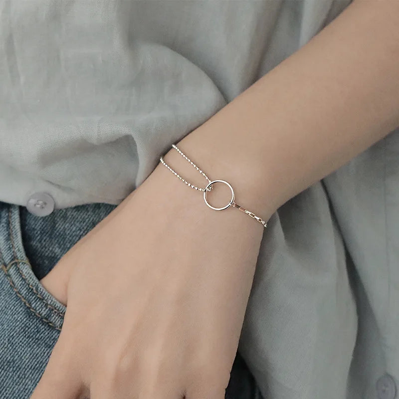 Silver butterfly bracelet