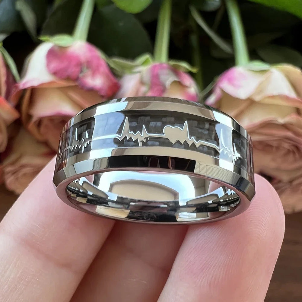 Black heart ring