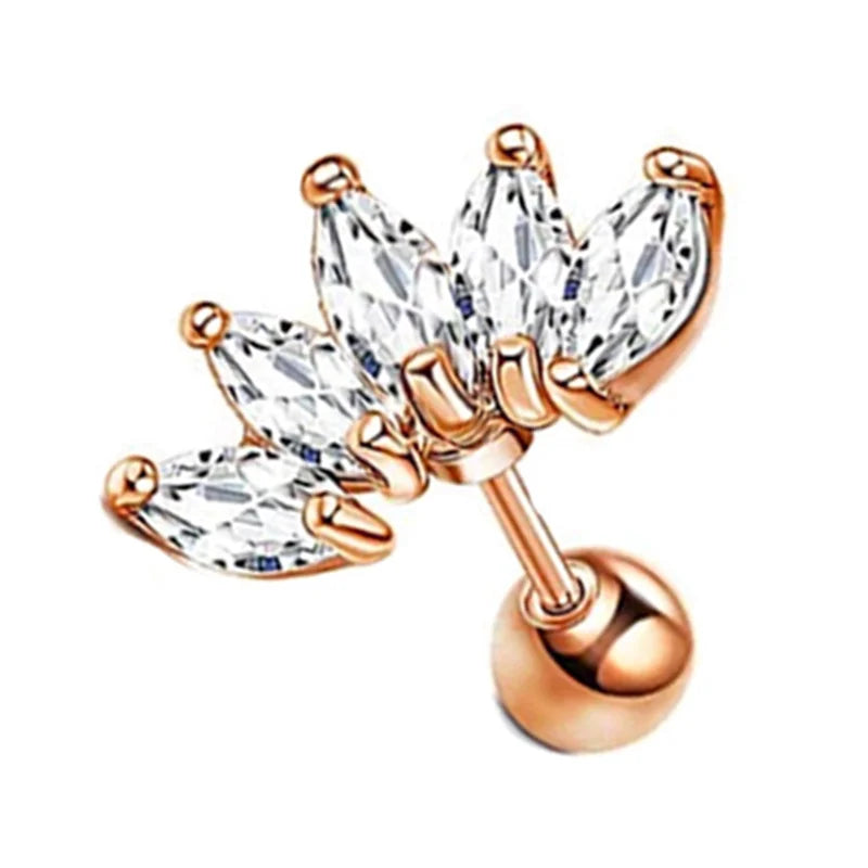 Flat back earrings
