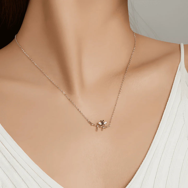 Honey bee necklace