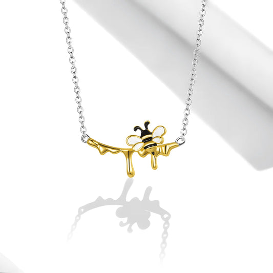 Honey bee necklace