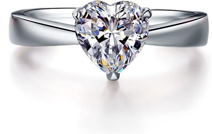 Silver heart ring