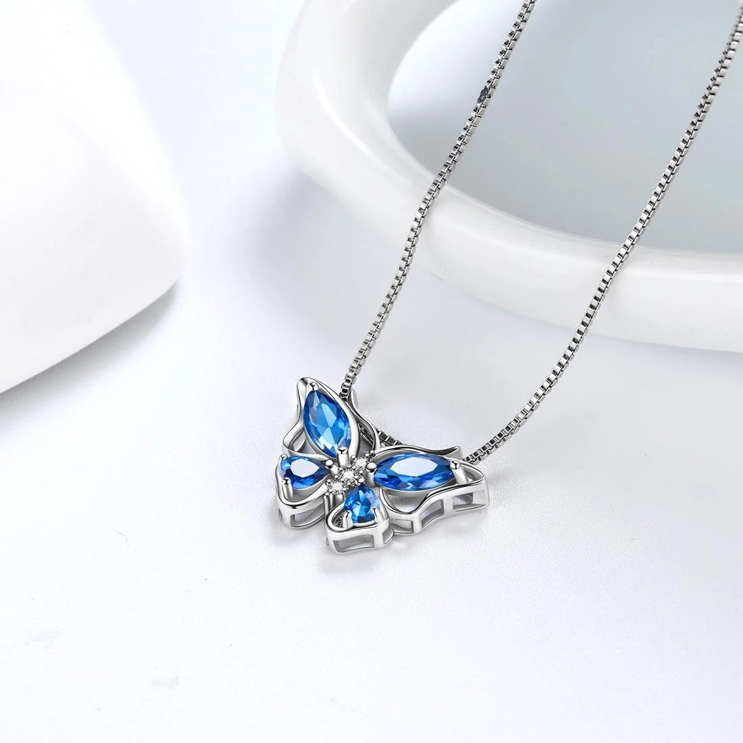Butterfly Gemstone ring, necklace and earrings