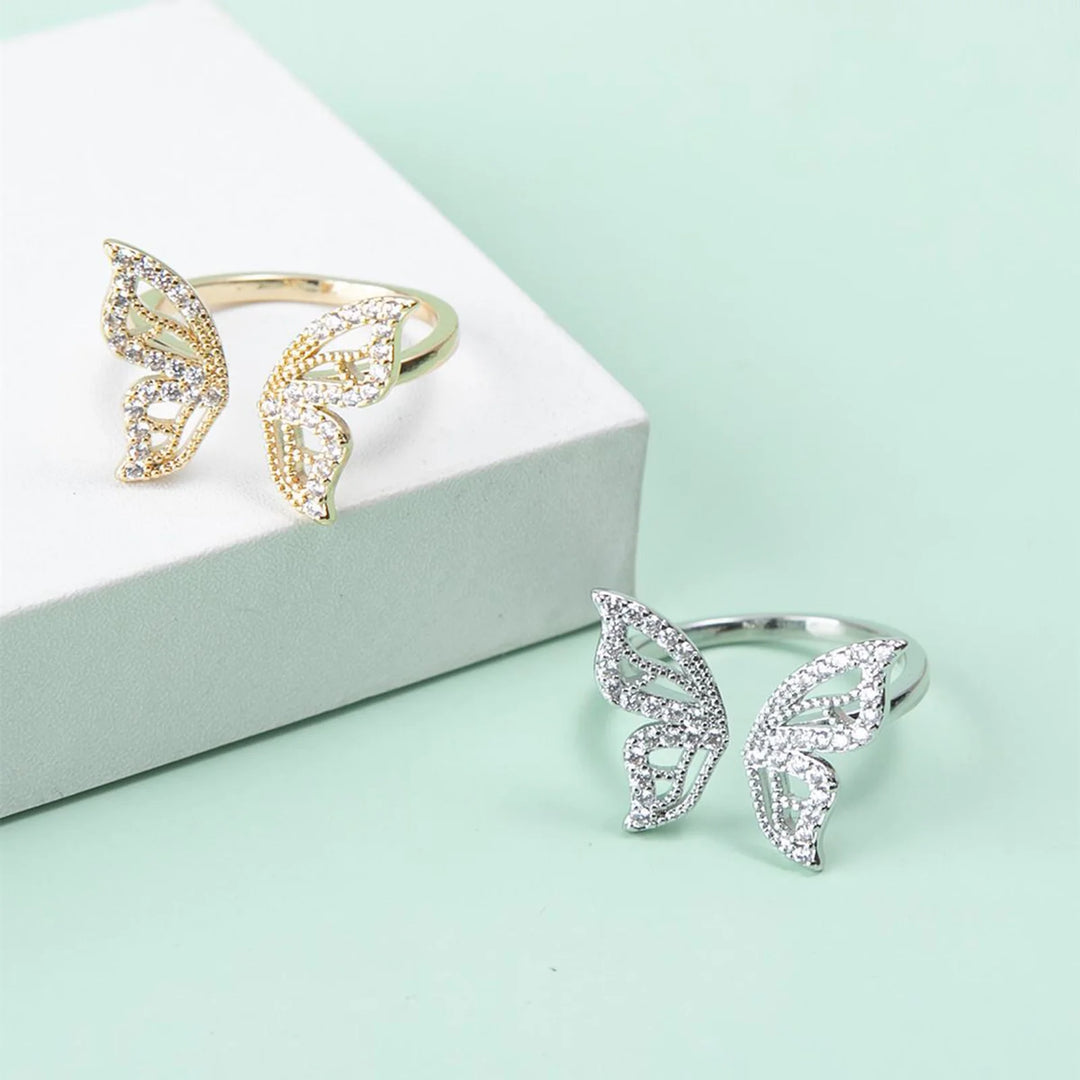 Wedding ring butterfly
