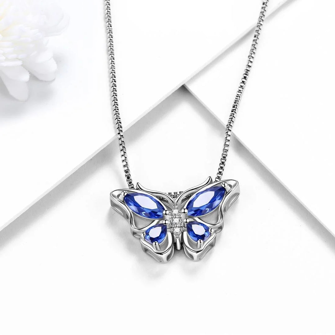 Butterfly Gemstone ring, necklace and earrings