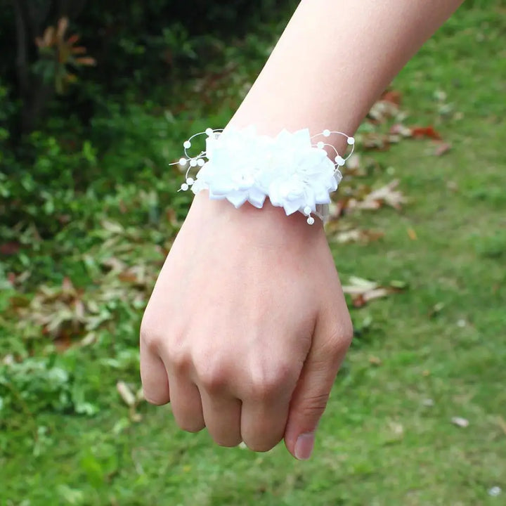 Prom flower bracelet