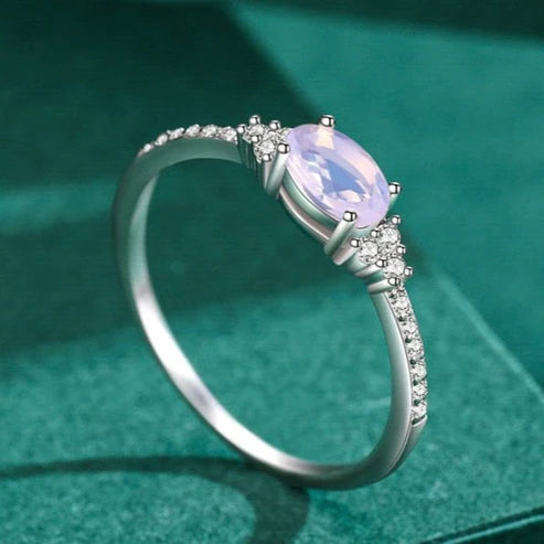 Moon stone ring
