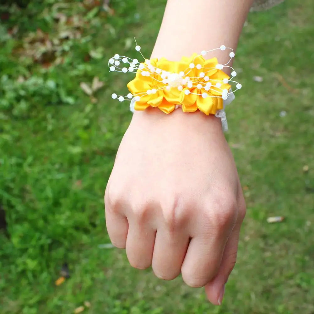 Prom flower bracelet