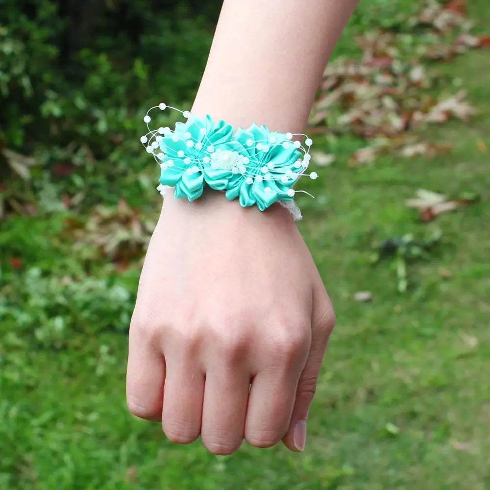 Prom flower bracelet
