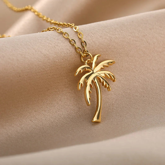 Palm tree necklace