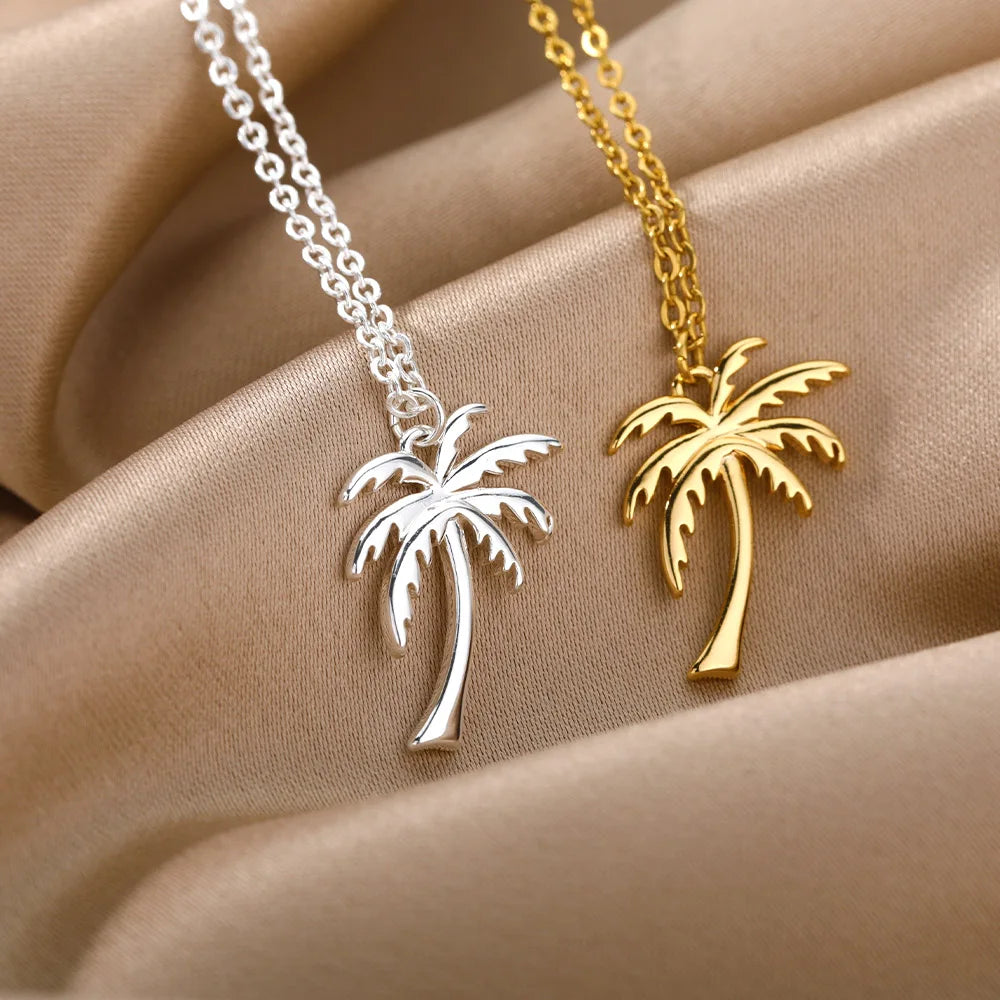 Palm tree necklace