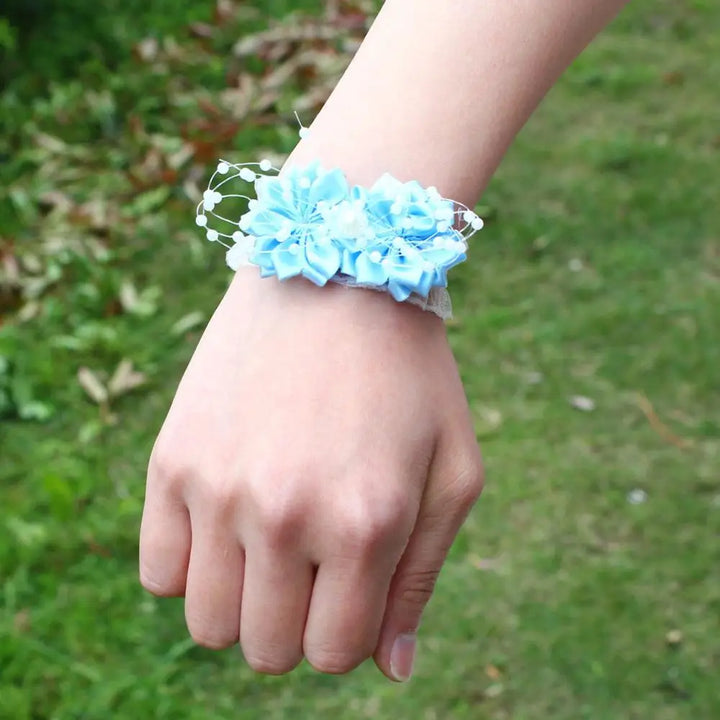 Prom flower bracelet