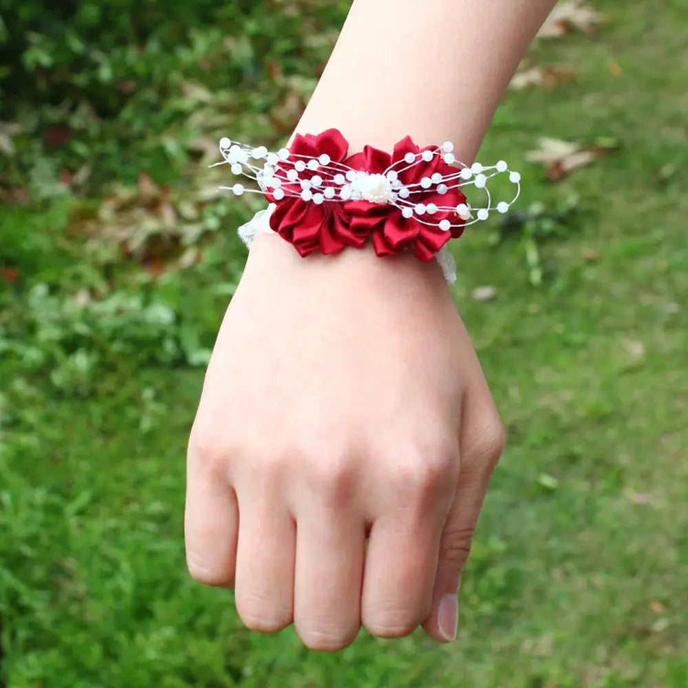 Prom flower bracelet