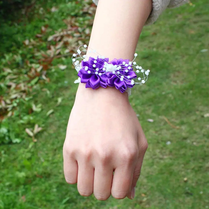 Prom flower bracelet