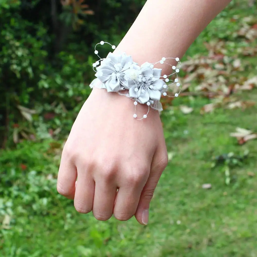 Prom flower bracelet