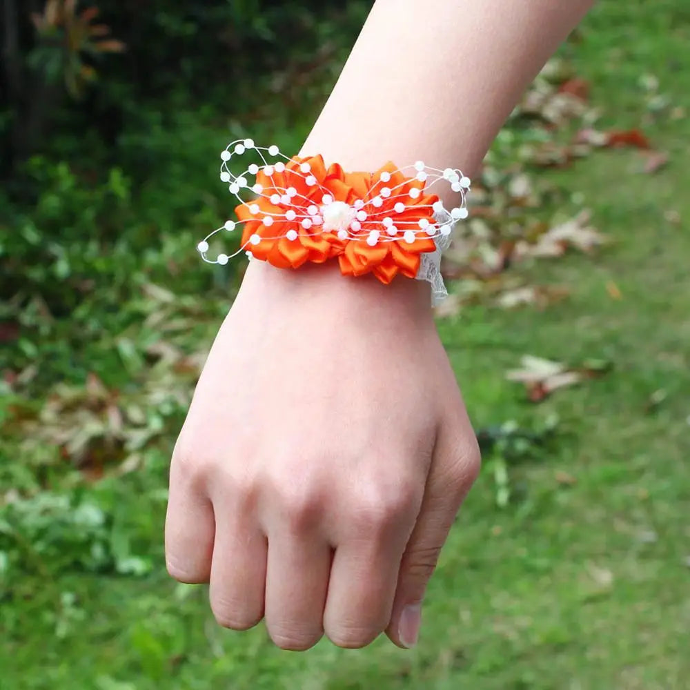 Prom flower bracelet