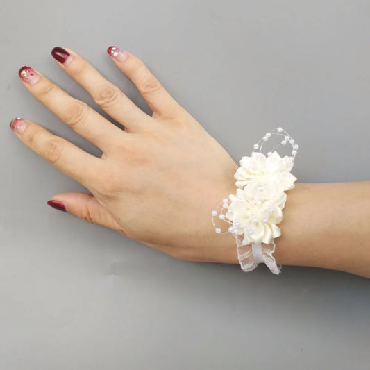 Prom flower bracelet