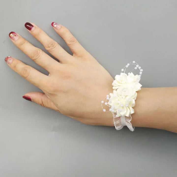 Prom flower bracelet
