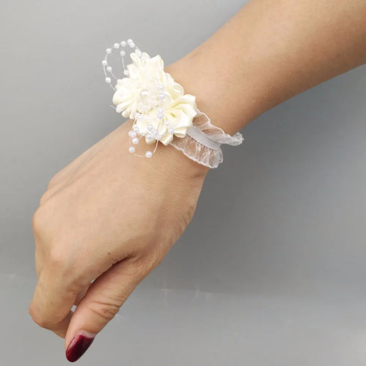 Prom flower bracelet