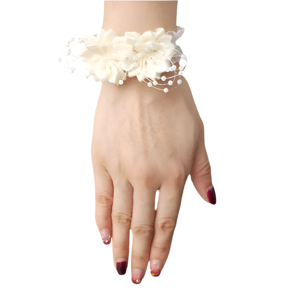 Prom flower bracelet