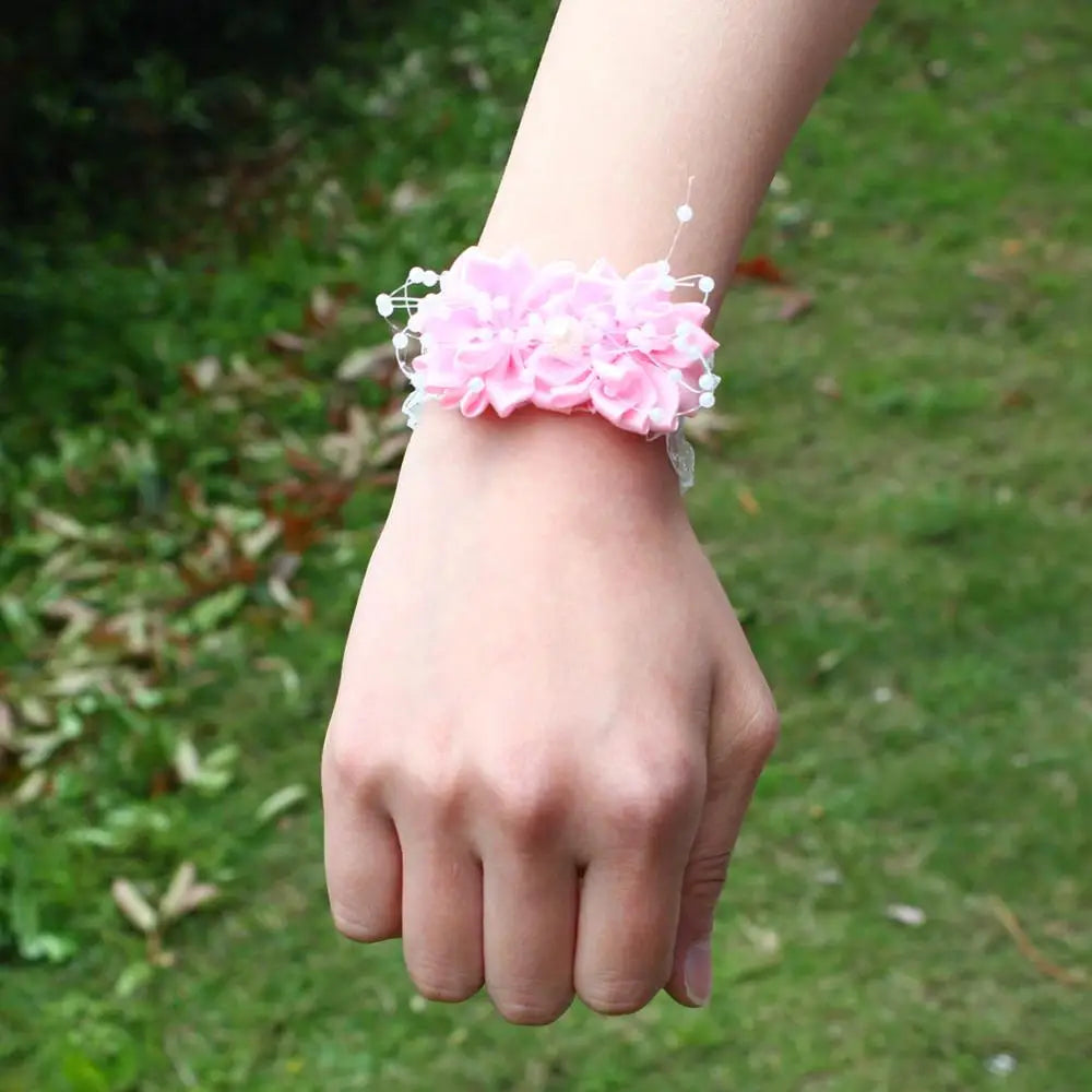 Prom flower bracelet