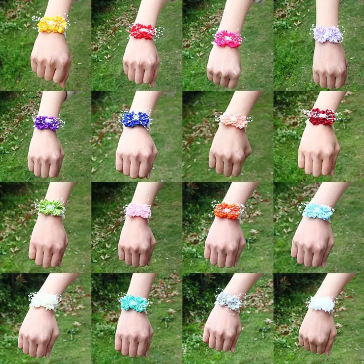 Prom flower bracelet