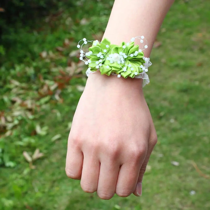 Prom flower bracelet