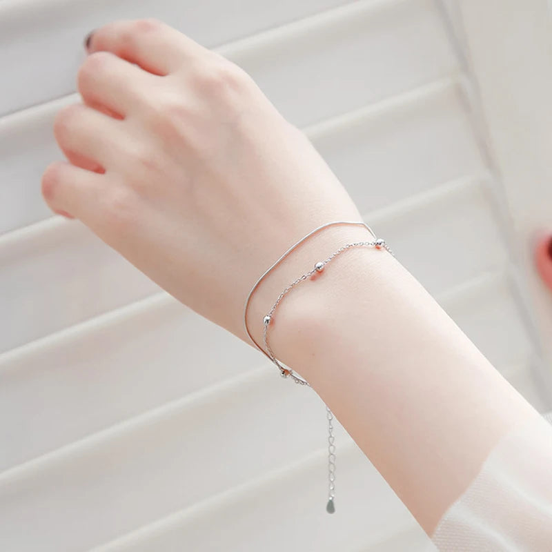 Silver butterfly bracelet