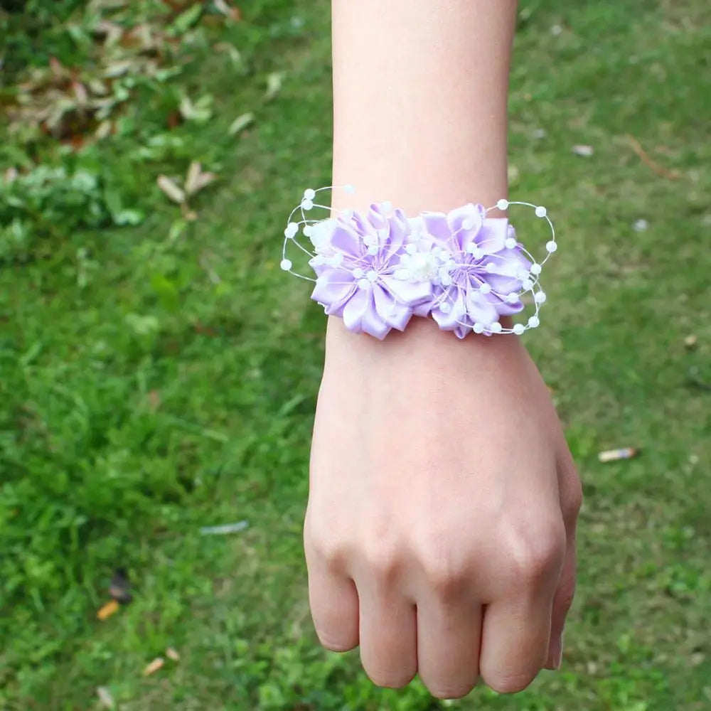 Prom flower bracelet