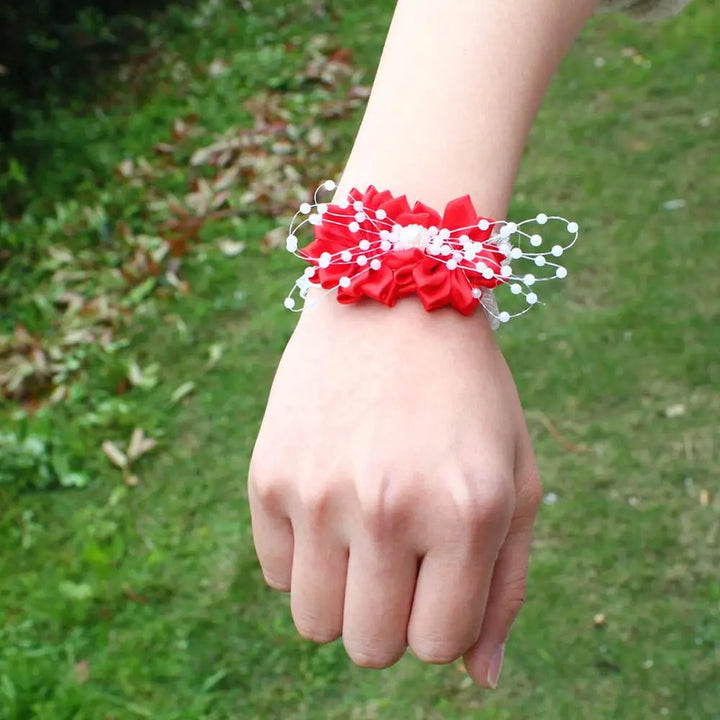 Prom flower bracelet