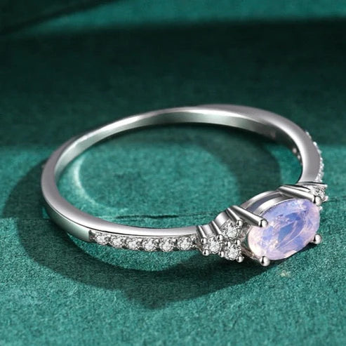 Moon stone ring