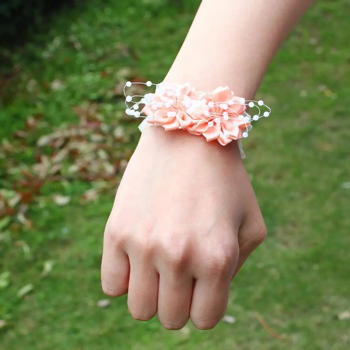 Prom flower bracelet