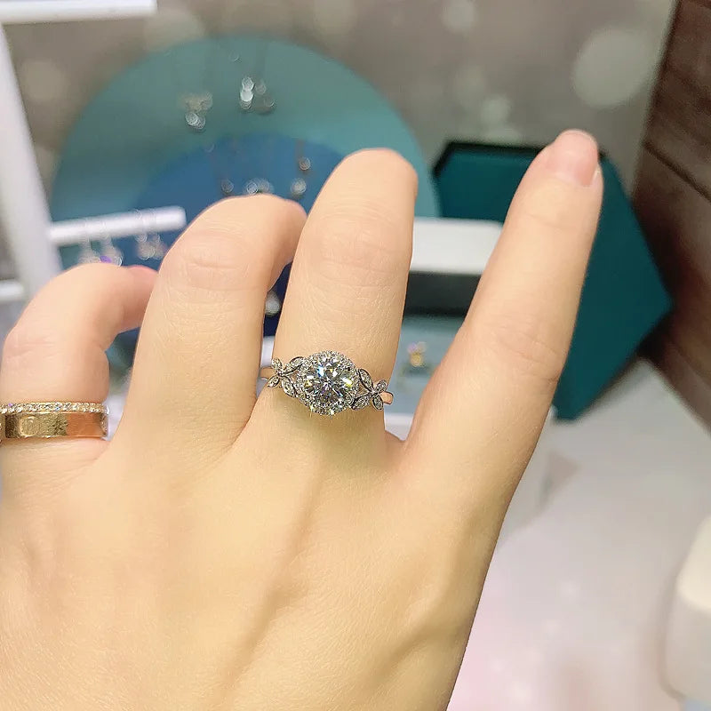 Butterfly diamond ring