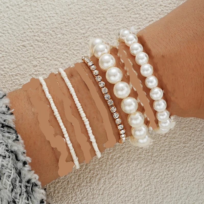 Beaded flower bracelet