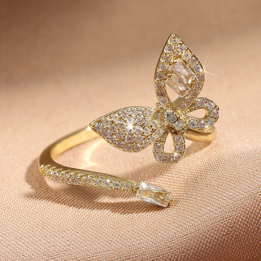 Large butterfly ring